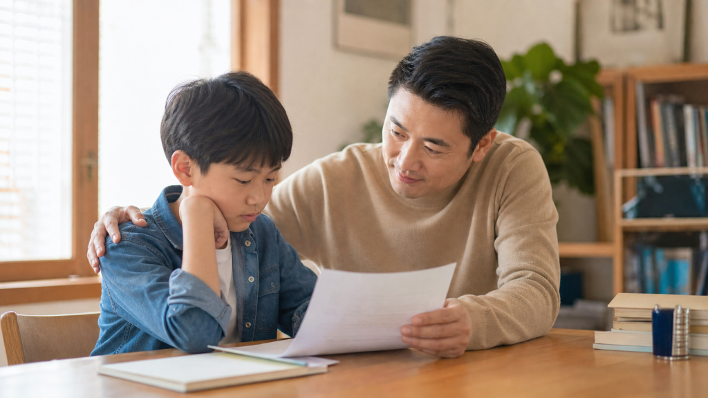 别一开口就指责：孩子考砸了，先把话放慢一点