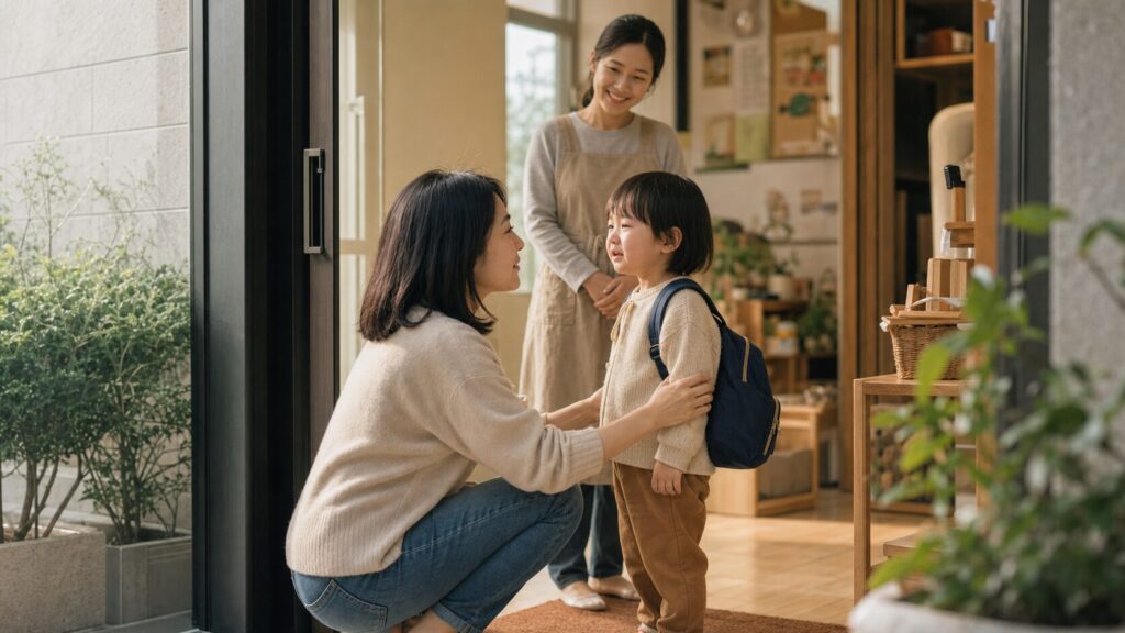 孩子一分开就哭，不一定是胆小，是安全感还在长