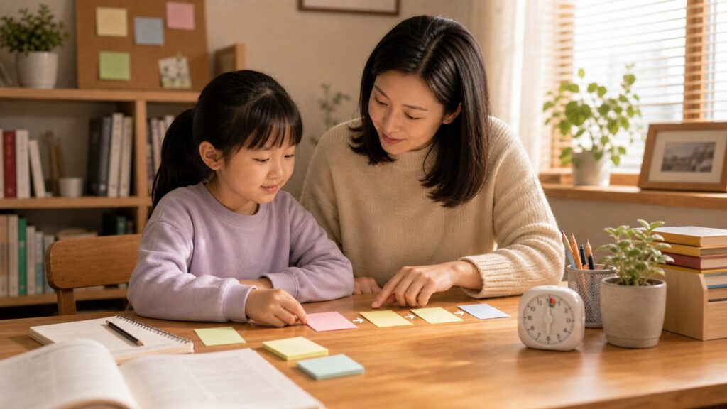 孩子一遇到大任务就拖，先帮他拆小