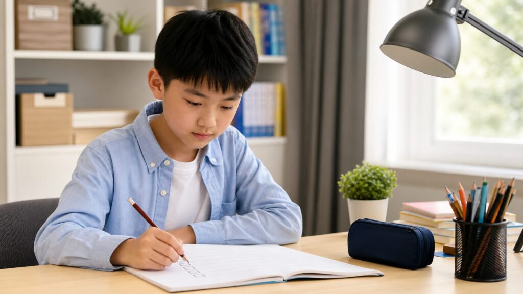 孩子做完题总不检查，先给检查一个具体顺序